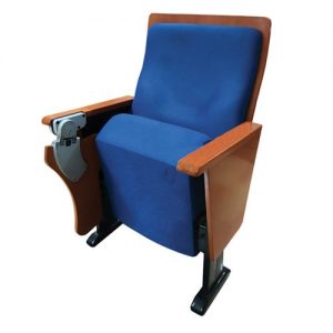 Ghế TC07B | Ghế hội trường Hòa Phát có bàn viết, màu xanh