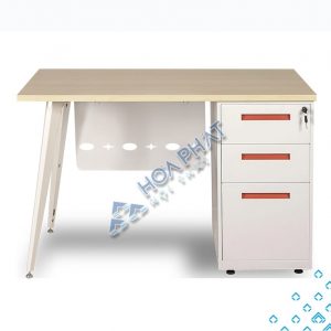 LUX120SHLYC10 - Bàn chân sắt kèm hộc tài liệu