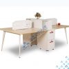 LUXMD04C10 - Bàn làm việc Luxury cho 4 người ngồi