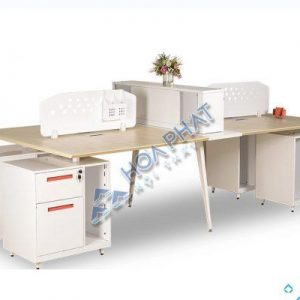 LUXMD05C10 - Module bàn làm việc 4 người siêu cao cấp