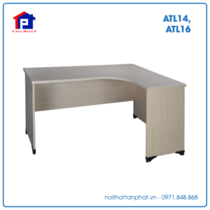 Bàn làm việc gỗ Hòa Phát ATL14, ATL16 lượn phải