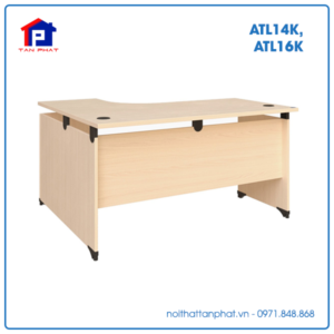 Bàn gỗ Hòa Phát ATL14K, ATL16K lượn phải, có khớp nối