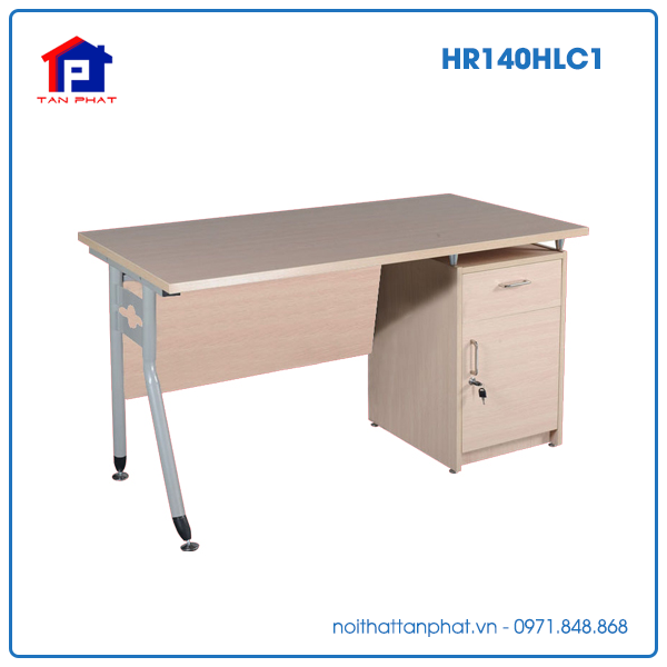 ban-hoa-phat-hr140hlc1-1 HR140HLC1 - Bàn Royal Hòa Phát chân sắt chữ R 1m4, yếm gỗ