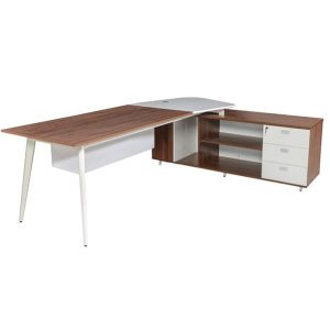 Bàn LUXP240C10 | Bàn giám đốc Luxury Hòa Phát chân sắt