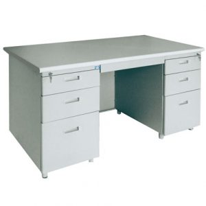 LC140, LC150, LC160 - Bàn làm việc chân sắt, hộc liền