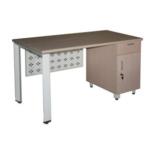 HR140HLC6 - Bàn Hòa Phát yếm sắt, hộc liền cánh mở 1m4