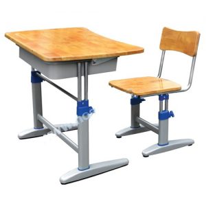 Bộ bàn ghế học sinh BHS20-4 Hòa Phát mặt gỗ tự nhiên