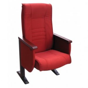 Ghế TC336 | Ghế hội trường Hòa Phát tựa lưng cao, tay ốp gỗ