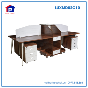 Module bàn làm việc Hòa Phát LUXMD02C10 dành cho 4 người