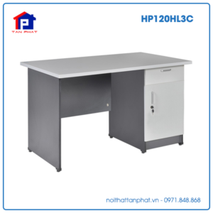 Bàn Hòa Phát HP120HL3C dài 1m2, hộc liền cánh mở