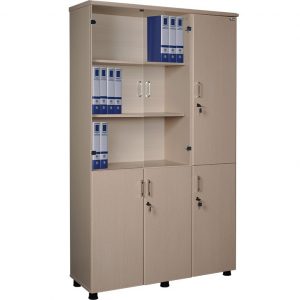 Tủ NT1960-3BA | Tủ Newtrend Hòa Phát 3 buồng, 2 khoang cánh kính