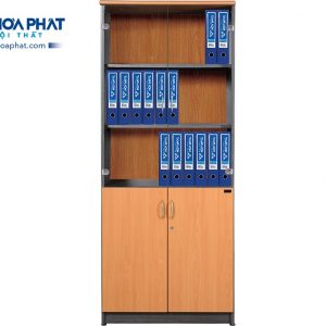 Tủ NT1960G | Tủ Newtrend Hòa Phát 2 buồng, cánh kính + gỗ