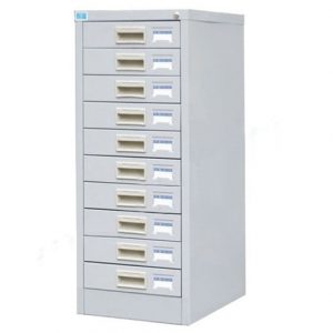 Tủ TU10F | Tủ sắt Hòa Phát 10 ngăn kéo, khóa giàn, màu ghi