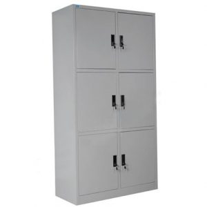 Tủ TU09K6 | Tủ sắt Hòa Phát 6 ngăn cánh mở, màu ghi