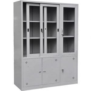 Tủ TU09K7GCK | Tủ sắt Hòa Phát 5 khoang cánh lùa, màu ghi