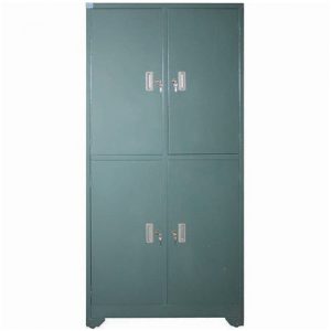 Tủ TU09K4B | Tủ sắt Hòa Phát 4 khoang cánh mở, màu xanh