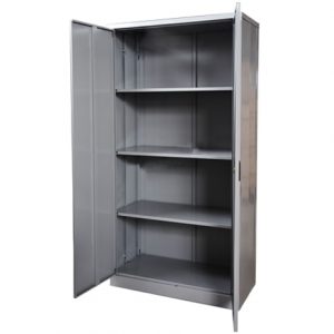 Tủ TU09F | Tủ sắt Hòa Phát 3 đợt 4 khoang cánh mở, màu ghi