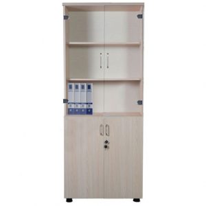 Tủ AT1960G | Tủ Athena Hòa Phát 2 đợt 3 khoang, cánh gỗ + kính