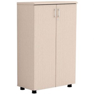 Tủ NT1260D | Tủ gỗ thấp Hòa Phát 3 khoang, 2 cánh mở