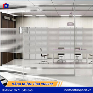 Vách ngăn nhôm kính văn phòng VNNK03