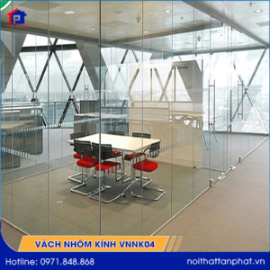 Vách ngăn nhôm kính văn phòng VNNK04