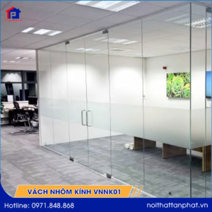 Vách ngăn nhôm kính văn phòng VNNK01