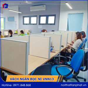 Vách ngăn mặt bàn bọc nỉ VNN13