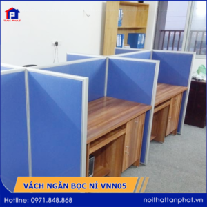 Vách ngăn văn phòng bọc nỉ VNN05