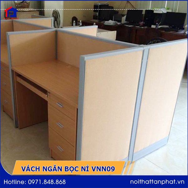 vach-ngan-ni-van-phong-vnn09 Vách ngăn văn phòng bọc nỉ VNN09