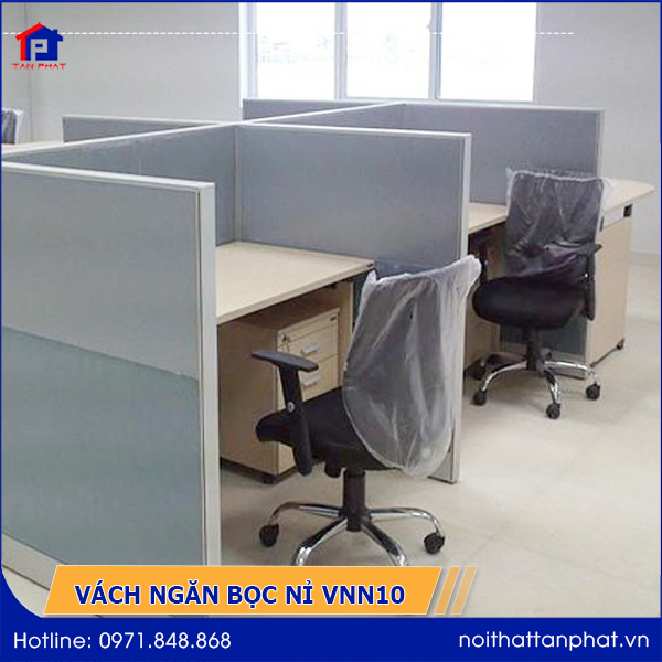 vach-ngan-ni-van-phong-vnn10 Vách ngăn văn phòng bọc nỉ VNN10