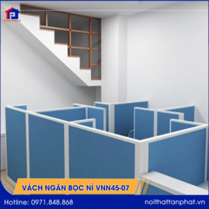 Vách ngăn văn phòng bọc nỉ VNN45-07