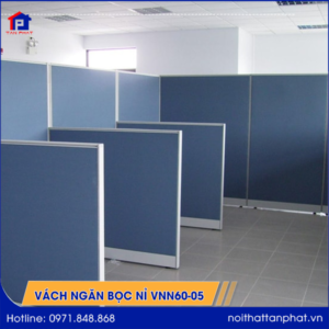Vách ngăn văn phòng bọc nỉ VNN60-05